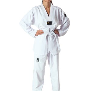 Uniforme de Taekwondo Cuello Blanco